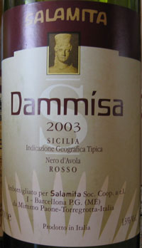 etichetta Dammisa